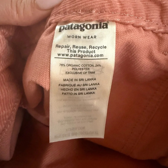 Patagonia Pink Corduroy Shorts Stand Up Size 18 - Picture 6 of 9